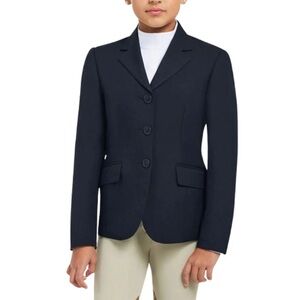 RJ Classics Hampton Show Coat Navy Youth 14S Equestrian Riding Jacket 3 Button